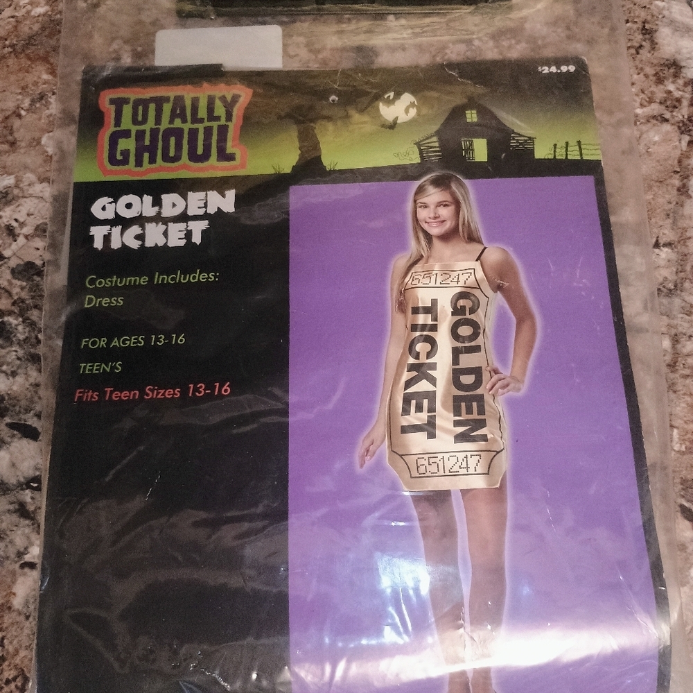 Golden Ticket Costume for Kids - Picture 4 of 4